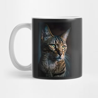 Serious Cat portrait Mug